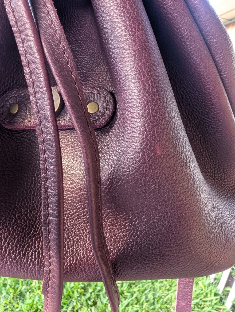 Elegant Purple Leather Backpack - Portland Leather Goods - Picture 9 of 11